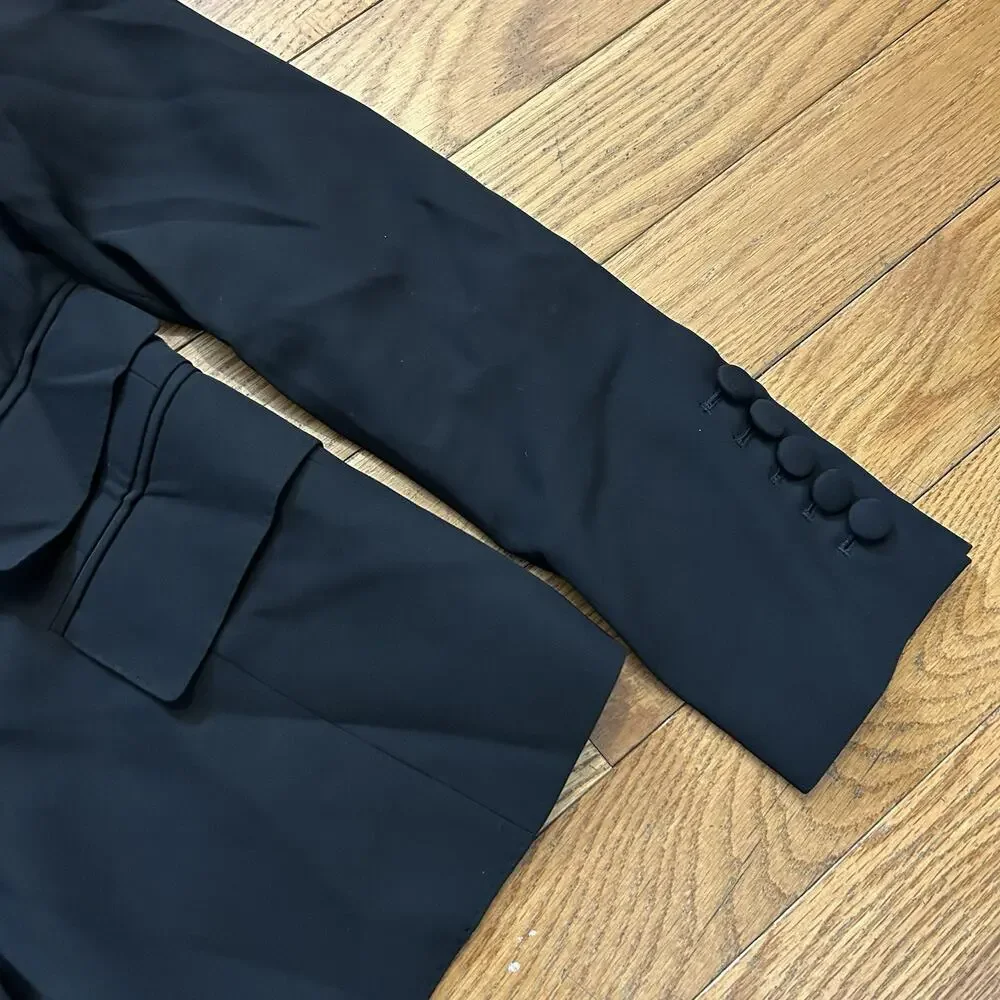 Tom Ford Black Women’s Blazer Single Button Suit Jacket Preppy Event Size 8